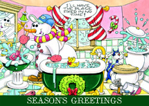 Happy Plumbing!  Holiday Cards